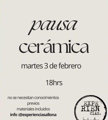 En este momento estás viendo Pausa de ceramica