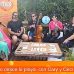 El trio de las buenas olas en el living playero